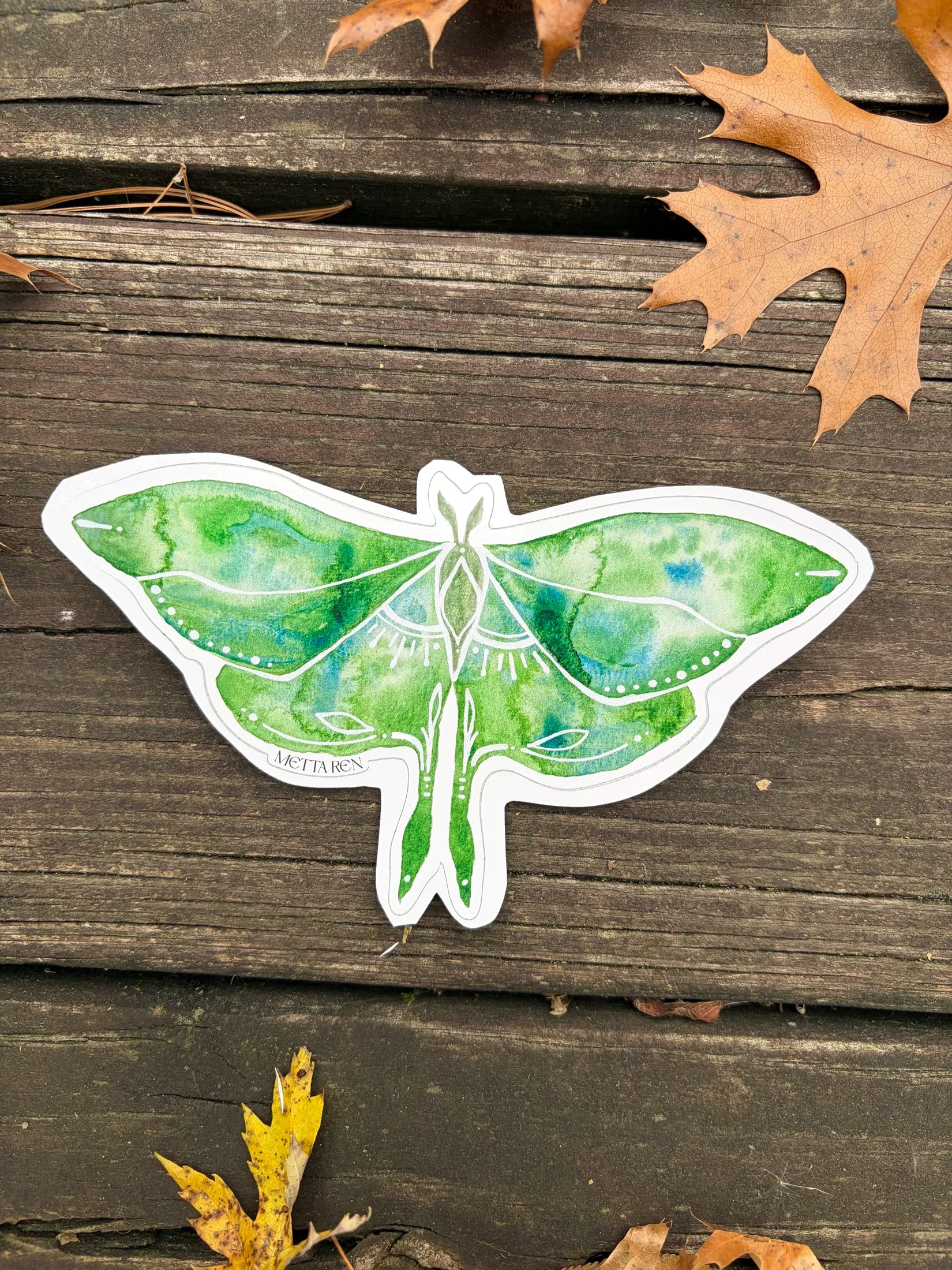 Sticker Luna Moth – Metta Ren
